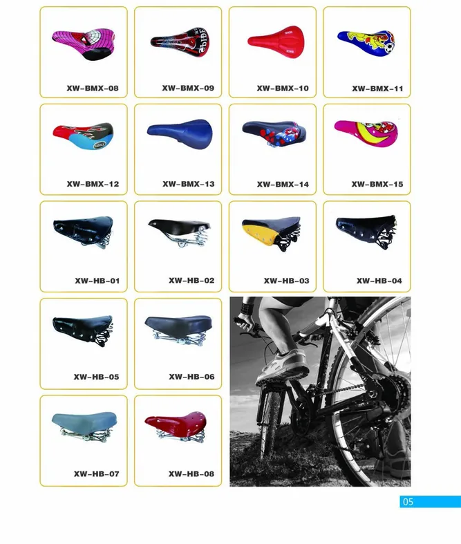 Bicycle Saddles — XINWANG CYCLE spare parts catalogue page 05