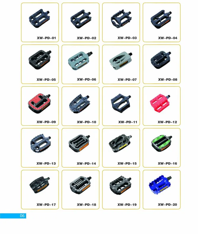 Bicycle Pedals — XINWANG CYCLE spare parts catalogue page 06