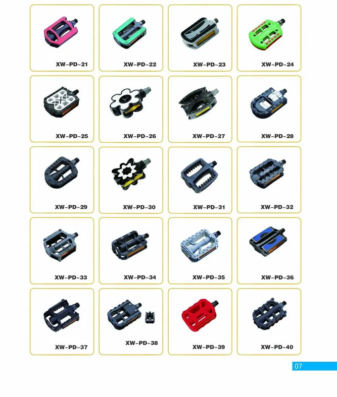 Bicycle Pedals — XINWANG CYCLE spare parts catalogue page 07