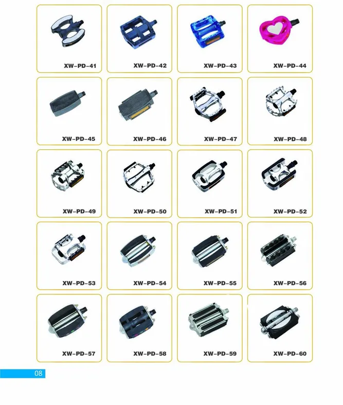 Bicycle Pedals — XINWANG CYCLE spare parts catalogue page 08