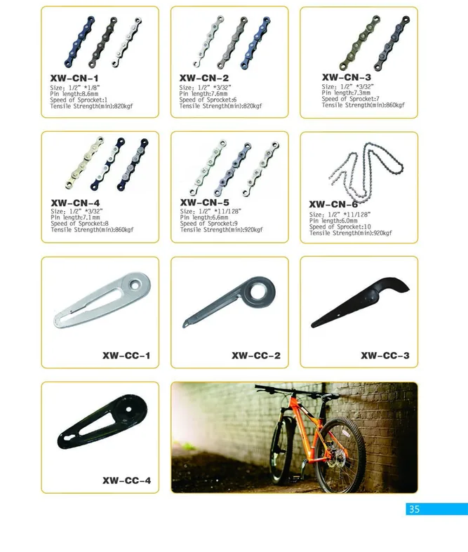 Bicycle Chains and Chain Guards — XINWANG CYCLE spare parts catalogue page 35