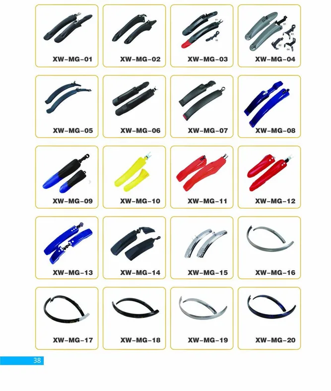 Bicycle Mudguards — XINWANG CYCLE spare parts catalogue page 38