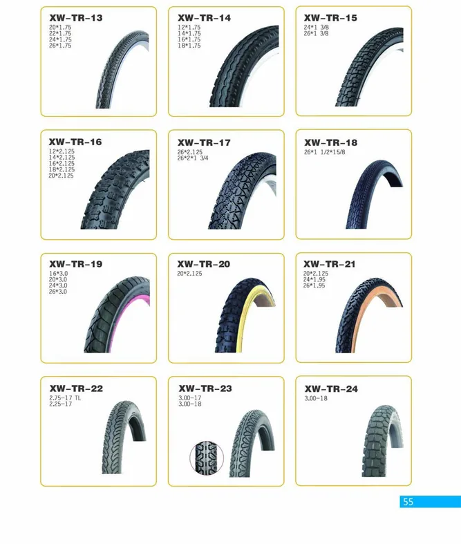 Bicycle Tires — XINWANG CYCLE spare parts catalogue page 55
