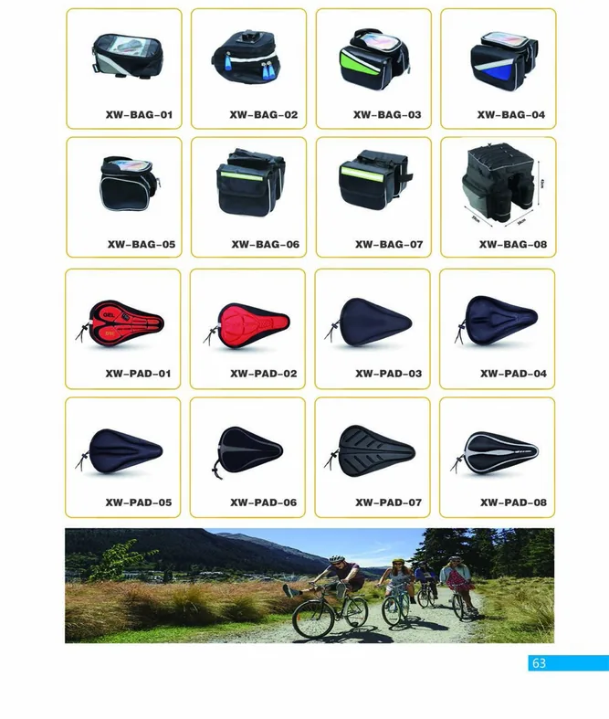 Bicycle Bags and Saddle Covers — XINWANG CYCLE spare parts catalogue page 63