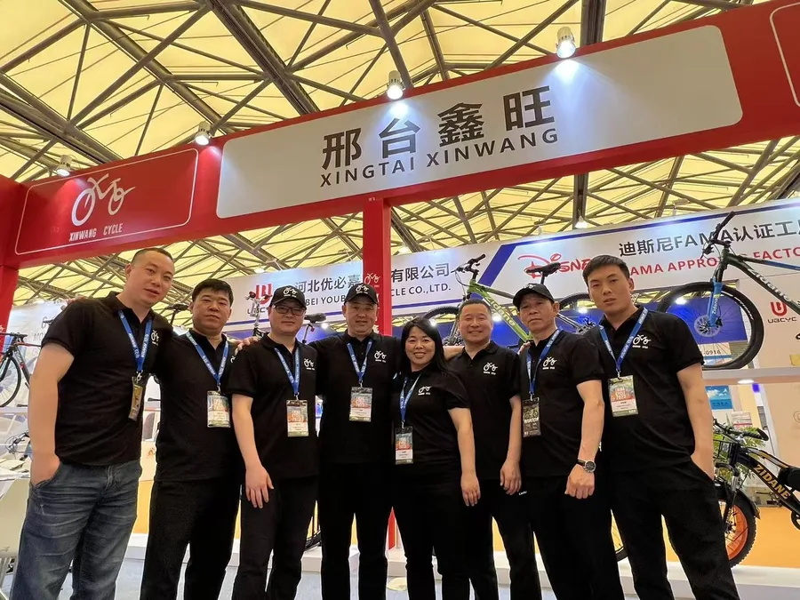 XINWANG CYCLE team at Shanghai Bicycle Fair
